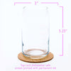 Beer Can Glass with Dimensions
