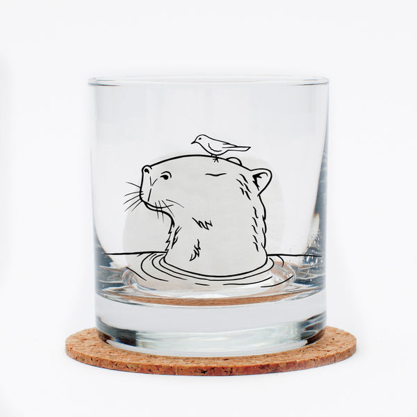 Capybara Rocks Glass