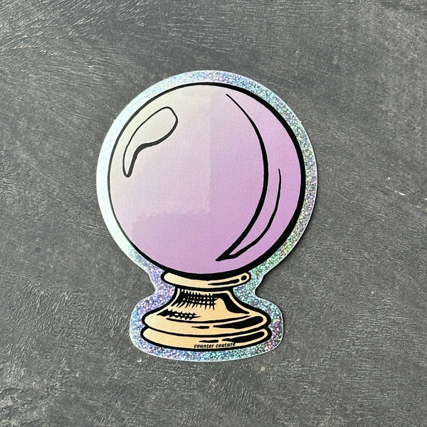 Crystal Ball Vinyl Sticker - Waterproof & Scratch Proof Halloween Decals