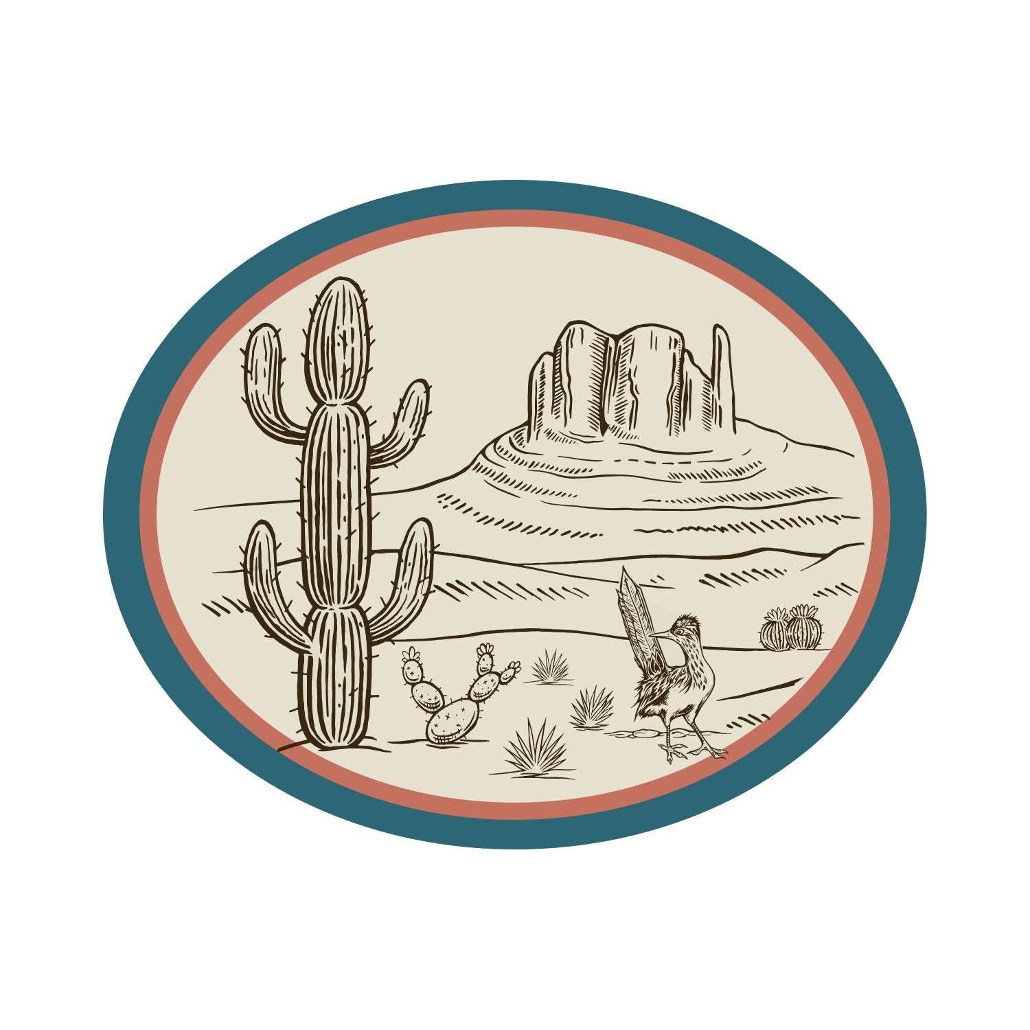 Desert Die Cut Sticker