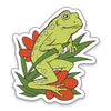 Frog in Flowers Sticker