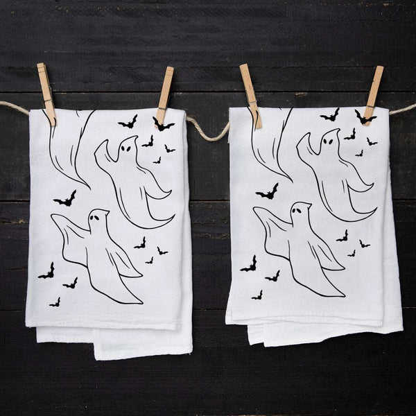 Halloween Ghost Kitchen Towels - Halloween Decor