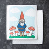 Colorful Gnome Swedish Dish Cloth showcasing a whimsical gnome design, perfect for eco-friendly kitchen cleaning.