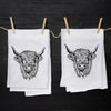 Highland Cow Flour Sack Towel - Eco-Friendly Cotton