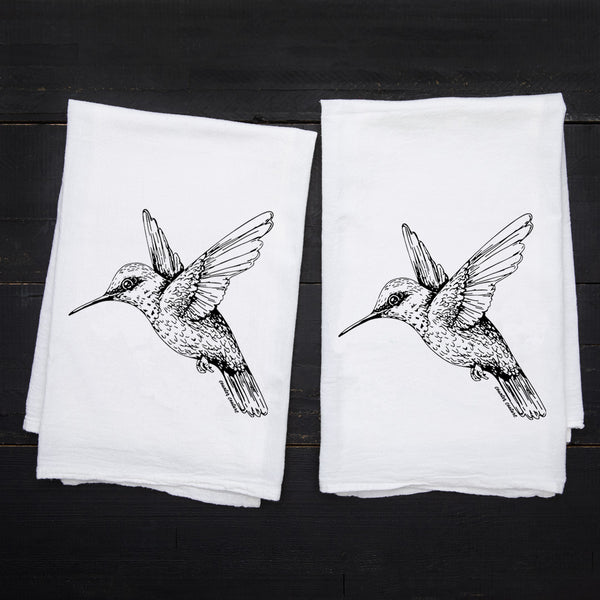 Hummingbird Flour Sack Towel