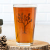 Joshua Tree Pint Glass with hand-drawn illustration for a unique drinking experience.