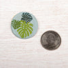 Monstera Button Pin