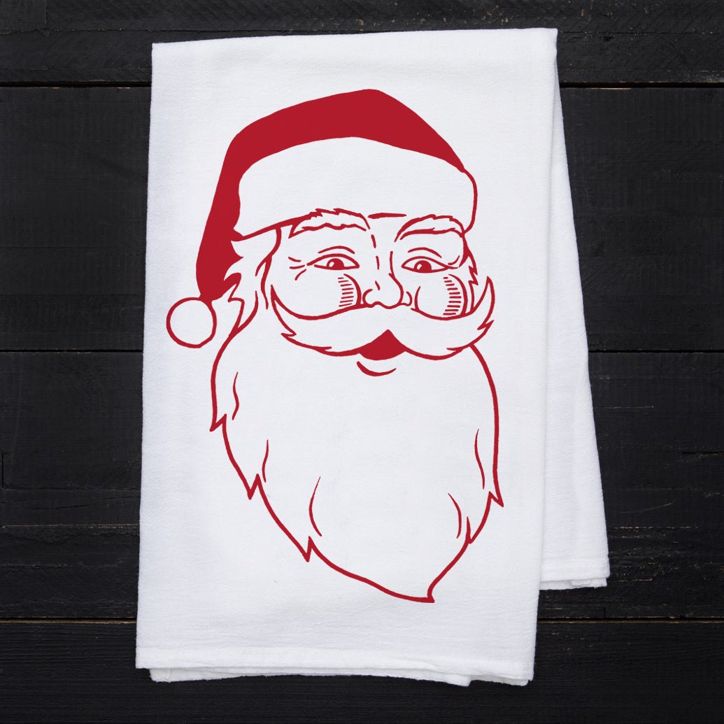 Christmas Towel Set of 2 - Santa and Wreath