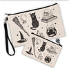 Spooky Halloween Zipper Pouch by Counter Couture, perfect for organizing small items, featuring a stylish design.