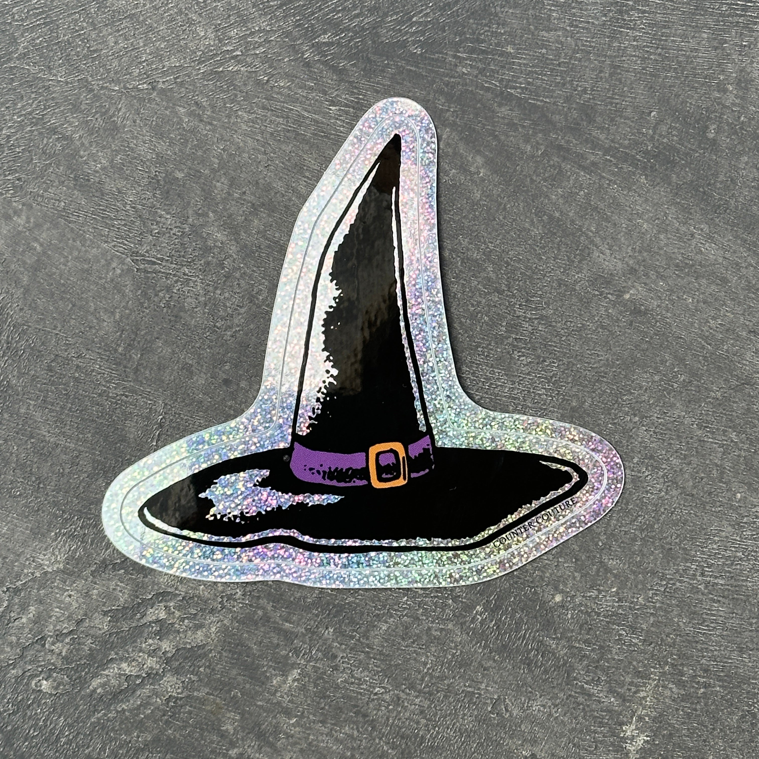Witch Hat Vinyl Sticker - Waterproof & Scratch Proof Perfect for Water Bottles & Laptops