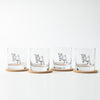 Elevate your drinkware collection with the Baby Goat Rocks Glass by Counter Couture, a lead-free glass designed for fun and functional use.