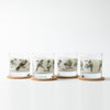 Counter Couture's Birds Rocks Glass combines functionality and style with its charming bird illustrations, perfect for your favorite drinks.
