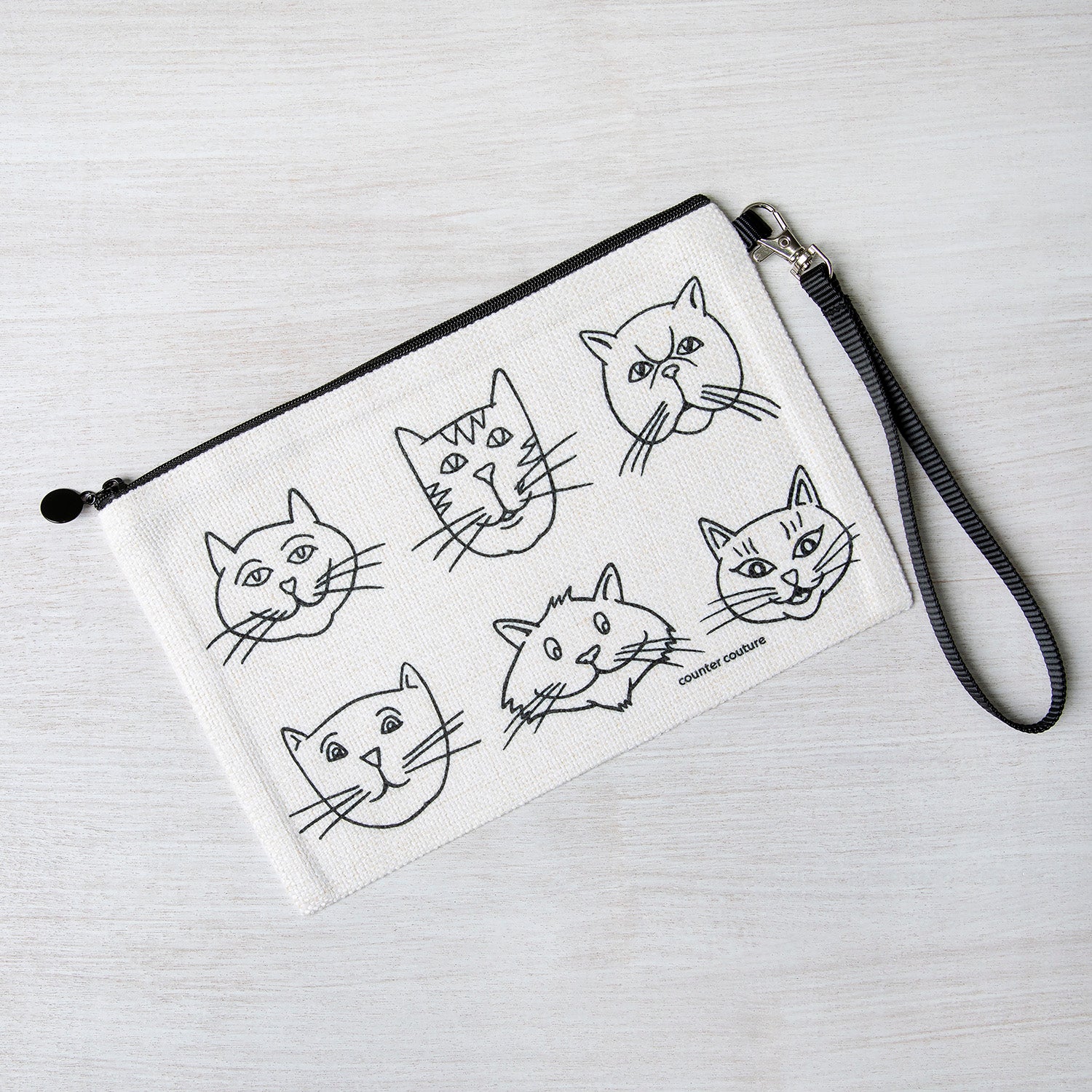Cat Faces Zipper Pouch