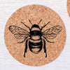 Bee Cork Coasters-Counter Couture