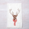Deer Holiday Flour Sack Towel-Tea Towel-Counter Couture