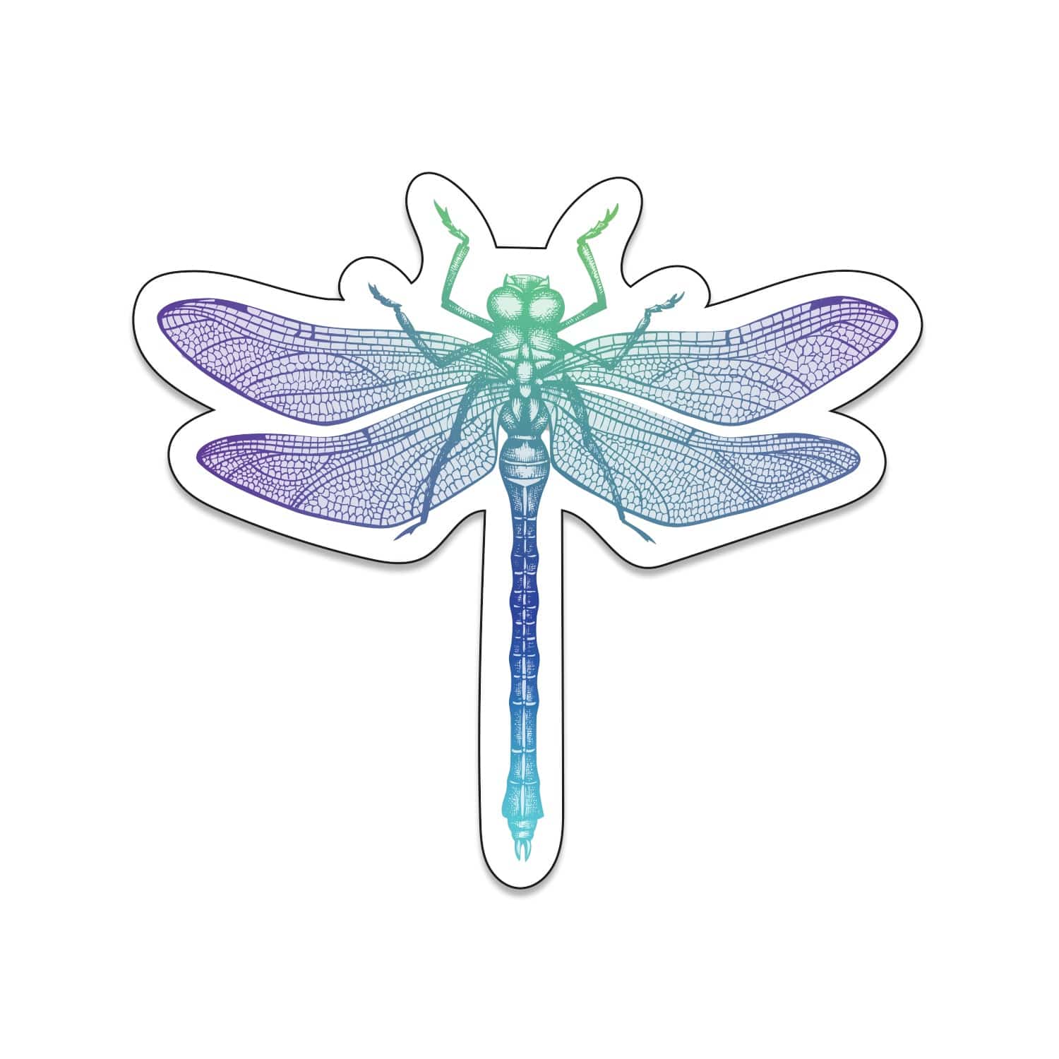 Dragonfly Die Cut Sticker-Counter Couture