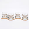 Moth Whiskey Glasses Gift Set of 4-Counter Couture