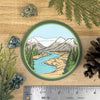 Mountains Badge Sticker