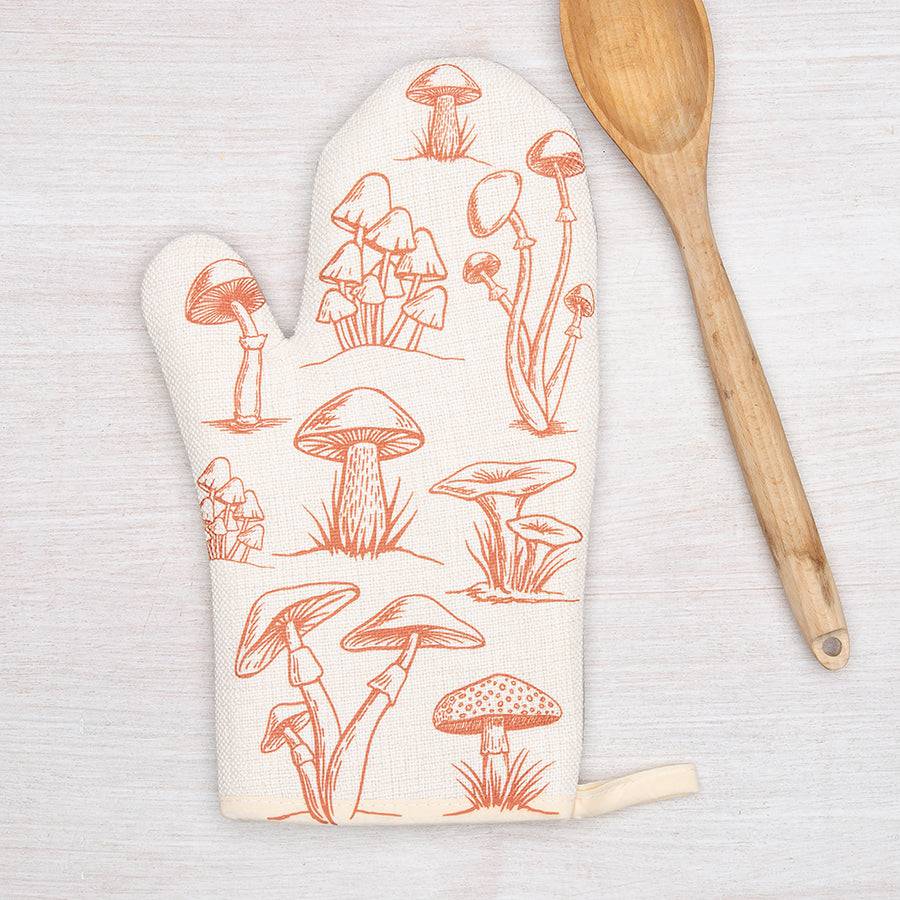 Mushroom Oven Mitt + Potholder - Counter Couture