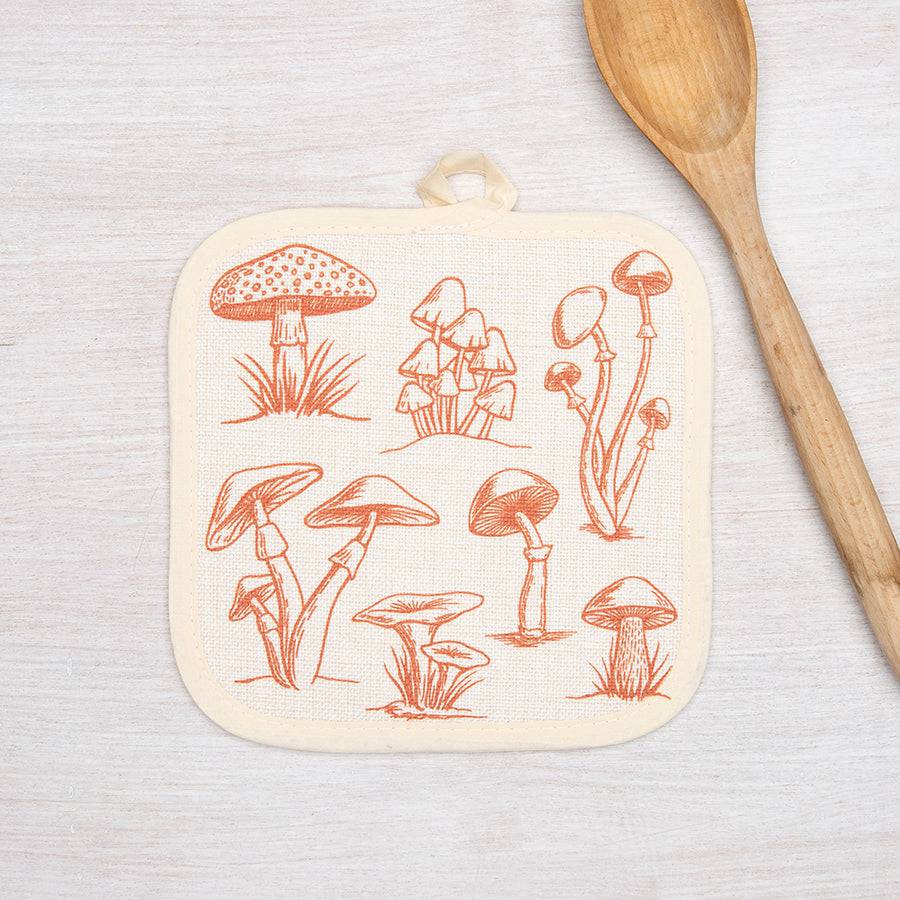 Mushroom Oven Mitt + Potholder - Counter Couture