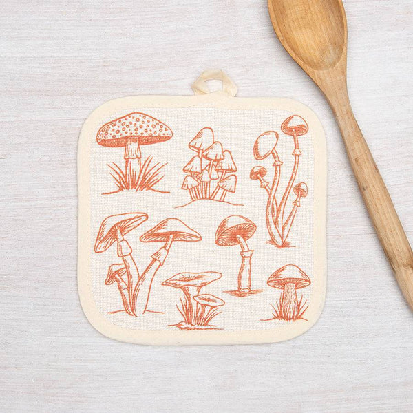 Mushroom Oven Mitt + Potholder - Counter Couture