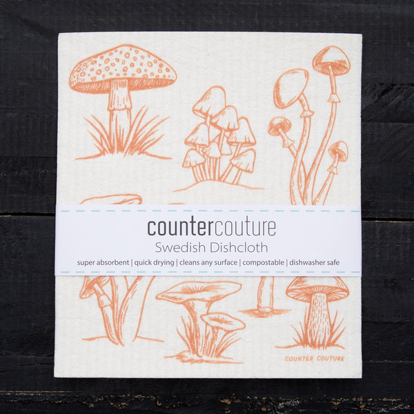 Mushroom Swedish Dishcloth - Counter Couture