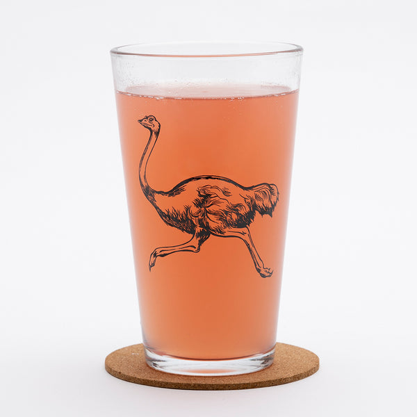 Ostrich Pint Glass - Counter Couture