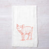 Pig Cottagecore Printed Towel - Housewarming Gift - Flour Sack Towel - Counter Couture