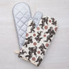 Sasquatch Oven Mitt laid flat to show its size and quilted backing, ideal for housewarming gifts.
