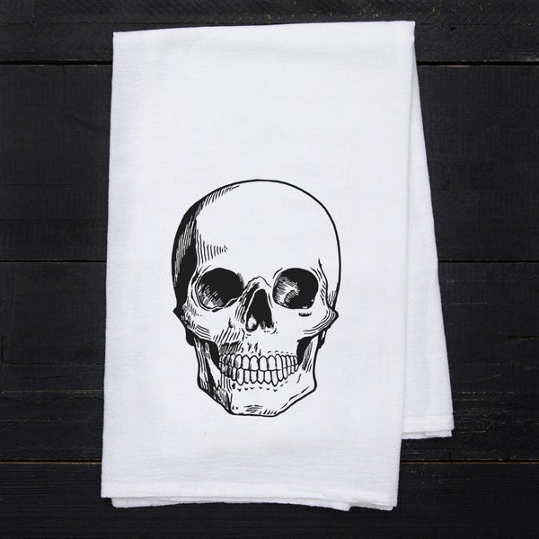 Skull Four Sack Tea Towel - Hand Towel - Dish Towel - Counter Couture