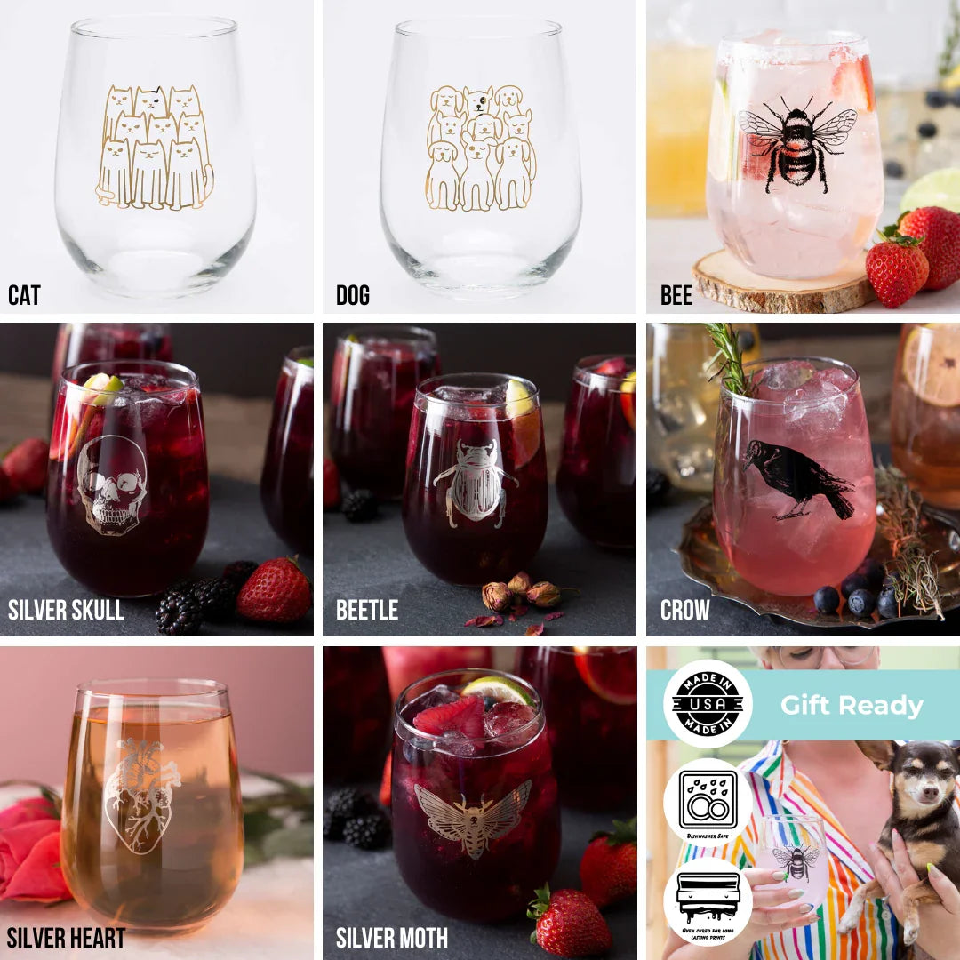 Mix and Match for the Perfect Set of 4 Wine Glasses - Counter Couture