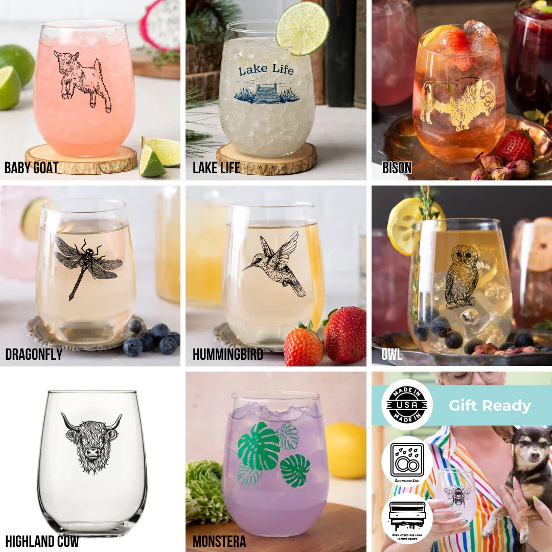Mix and Match for the Perfect Set of 4 Wine Glasses - Counter Couture