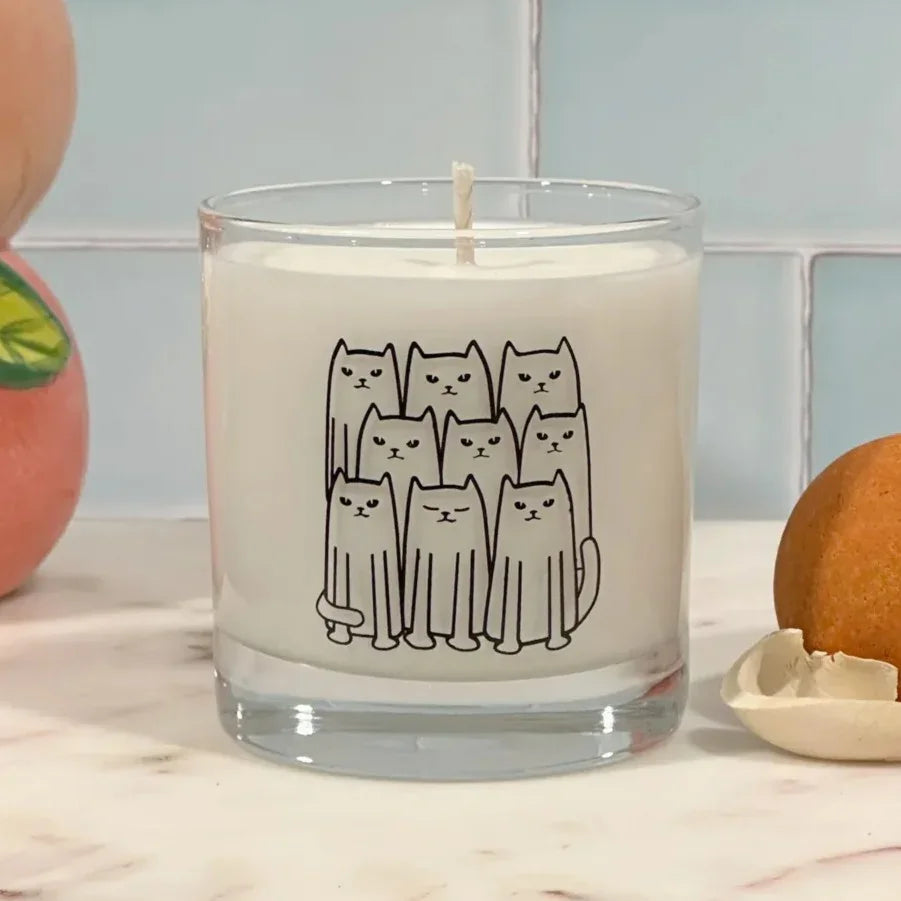 Cat 100% Soy Candle - Lilac Drift Scent - Counter Couture