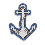 Anchor Water Bottle Stickers - 3.75 Inch, Weatherproof & Scratch Proof Vinyl - Counter Couture