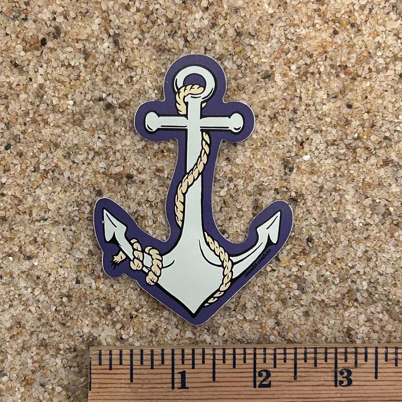 Anchor Water Bottle Stickers - 3.75 Inch, Weatherproof & Scratch Proof Vinyl - Counter Couture
