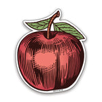 3.5" Apple Water Bottle Sticker - Weatherproof & Scratch Proof Vinyl for All Surfaces - Counter Couture