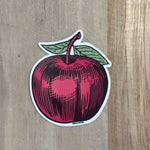 3.5" Apple Water Bottle Sticker - Weatherproof & Scratch Proof Vinyl for All Surfaces - Counter Couture