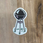 BBQ Grill Sticker – Backyard BBQ Vinyl Decal – Grill Master Gift – Summer Barbecue Sticker – Outdoor Cooking Lover – Funny BBQ Accessory - Counter Couture