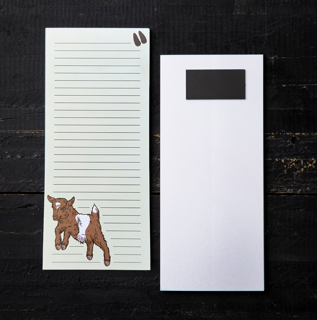 Cute Baby Goat Notepad by Counter Couture, perfect for organizing your tasks with a fun design, ideal for grocery lists and reminders.