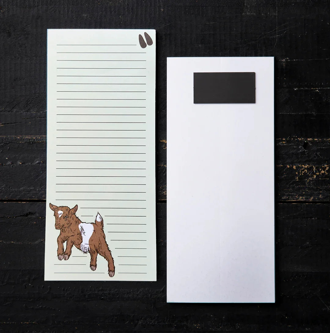 Baby Goat To-Do List Notepad - 50 Pages, Magnetic, Eco-Friendly Design - Counter Couture
