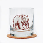 Bear Rocks Glass - 11oz Whiskey Glass - Locally Made - Counter Couture