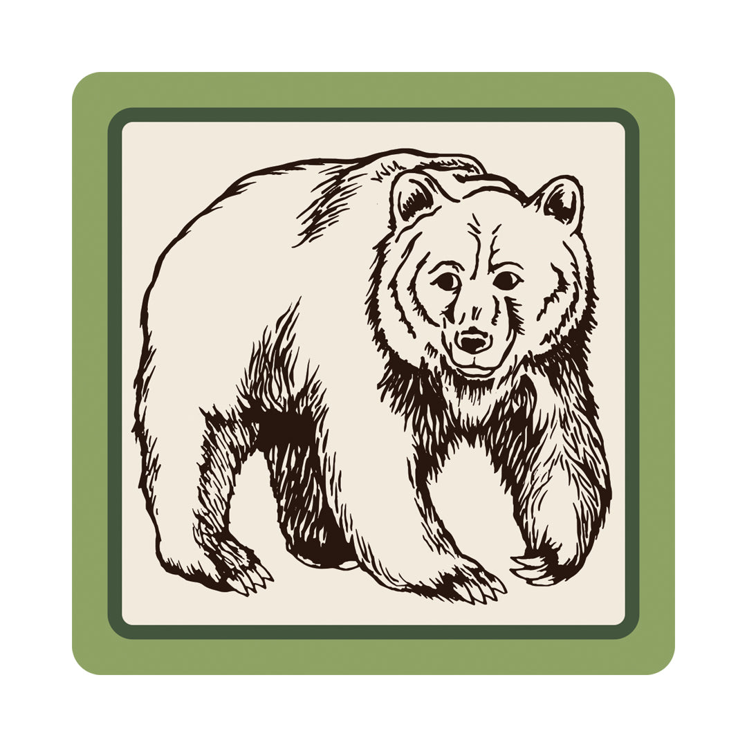 Bear Badge Sticker