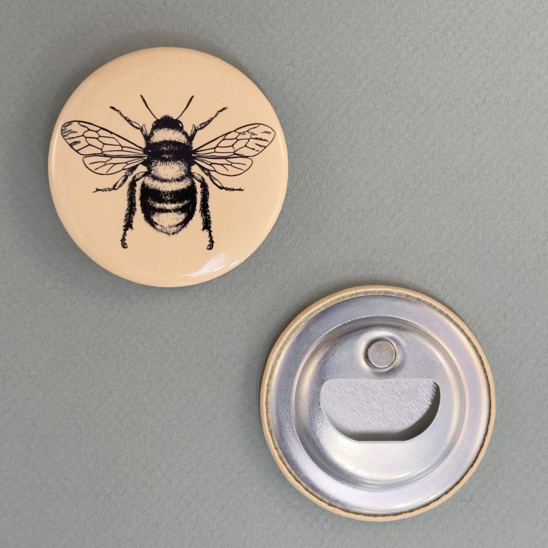 Bee Bottle Opener - Unique Decorative Bee Shaped Metal Bar Tool