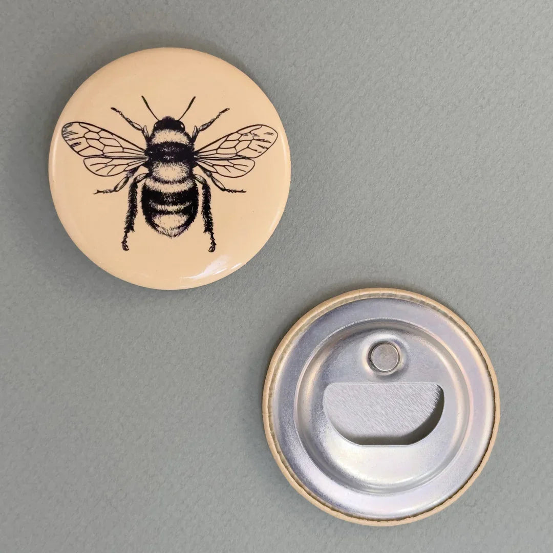 Bee Bottle Opener - Unique Decorative Bee Shaped Metal Bar Tool - Counter Couture
