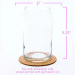 Gardening Tools Beer Can Glass - 16oz, Dishwasher Safe - Counter Couture