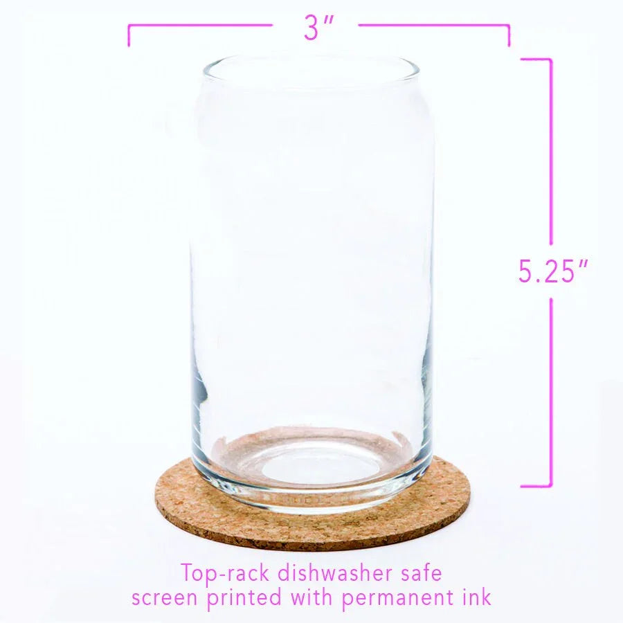 Joshua Tree Beer Can Glass - 16oz, Dishwasher Safe - Counter Couture