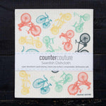 Bikes Swedish Dishcloth - Eco-Friendly & Biodegradable - Counter Couture