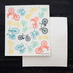 Bikes Swedish Dishcloth - Eco-Friendly & Biodegradable - Counter Couture