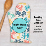 Bike Oven Mitt & Potholder Set - Heat Resistant, Stylish Kitchen Accessories for Home Chefs - Counter Couture