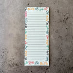 Bike Magnetic Fridge Notepad - 3.5” x 8”, 50 Pages of Recycled Paper - Counter Couture